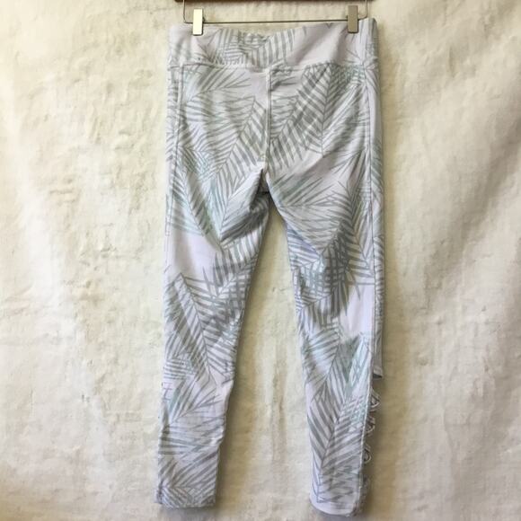 Jockey Mint Fern Leaf Plant Pattern Leggings - Picture 10 of 10